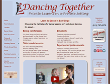 Tablet Screenshot of dancingtogether.com
